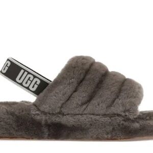 LIKE NEW - UGG Fluff Yeah Gray Slippers Women’s 8